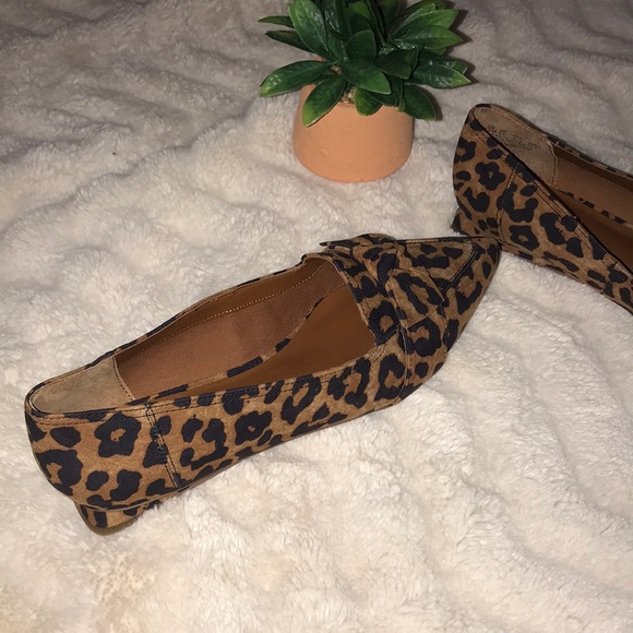 Franco Sarto Leather Shoes Flats Leopard 7.5 new - Picture 6 of 14